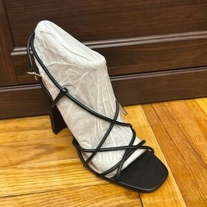 BCBGeneration Leather Upper Black Wanni Heels